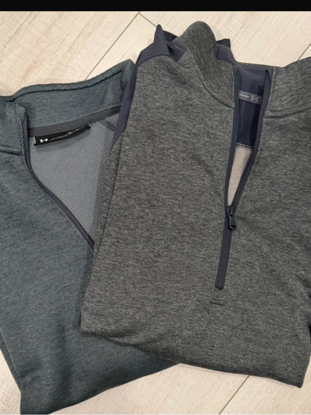 Under Armour Men's Dark Gray 1/4 Zip Performance Sweater